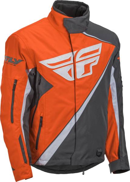 FLY RACING - FLY SNX PRO JACKET ORANGE/GREY 2X - Image 1