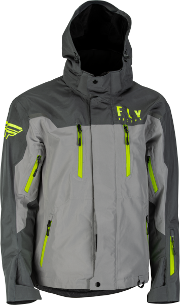 FLY RACING - INCLINE JACKET BLACK/GREY/HI-VIS 2X - Image 1