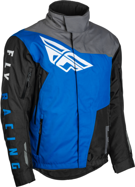 FLY RACING - YOUTH SNX PRO JACKET BLACK/GREY/BLUE YXS - Image 1