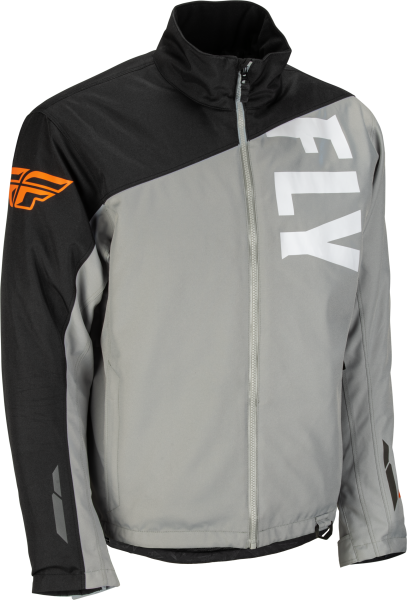 FLY RACING - AURORA JACKET GREY/BLACK/ORANGE 2X - Image 1