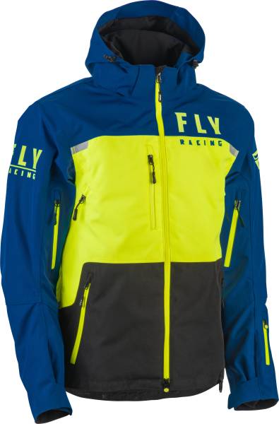 FLY RACING - CARBON JACKET BLUE/HI-VIS/BLACK 2X - Image 1