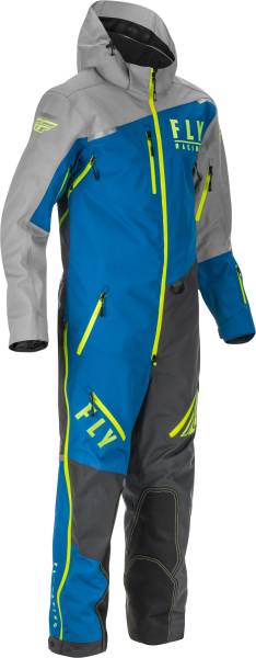 FLY RACING - COBALT MONOSUIT SHELL SNOW BIKE BLUE/GREY/HI-VIS 2X - Image 1