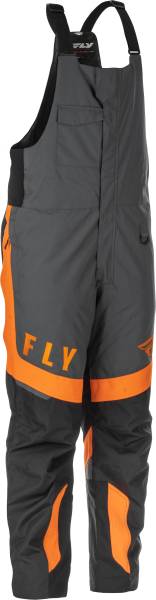 FLY RACING - OUTPOST BIB BLACK/GREY/ORANGE 2X - Image 1