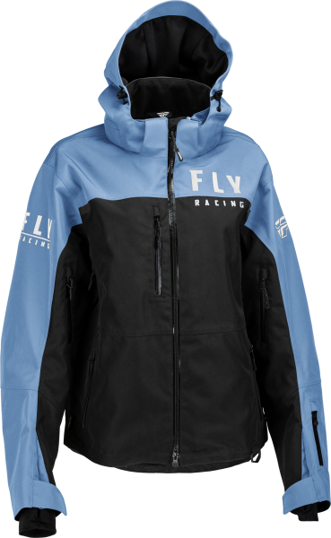 FLY RACING - WOMEN'S CARBON JACKET BLACK/BLUE 2X - Image 1