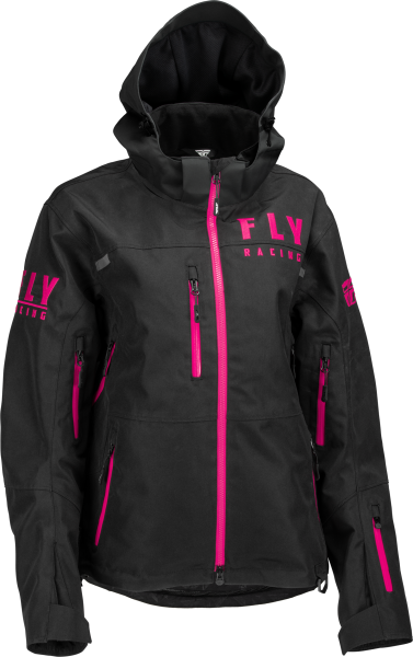 FLY RACING - WOMEN'S CARBON JACKET BLACK/PINK 2X - Image 1