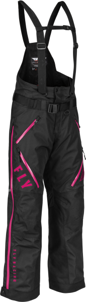 FLY RACING - WOMEN'S CARBON BIB BLACK/PINK MD - Image 1