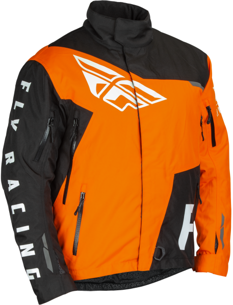 FLY RACING - YOUTH SNX PRO JACKET BLACK/ORANGE YXS - Image 1