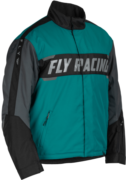 FLY RACING - OUTPOST JACKET BLACK/TEAL/ORANGE 2X - Image 1