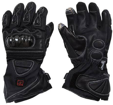 VENTURE - CARBON 12V HEATED GLOVES BLACK 2X - Image 1