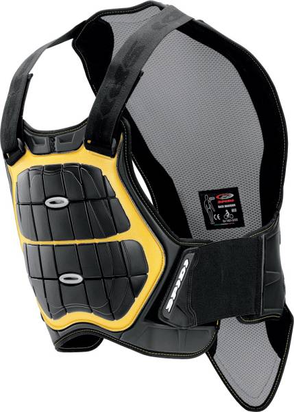 SPIDI - DEFENDER BACK & CHEST BLACK/YELLOW 4'9"-5'4" - Image 1