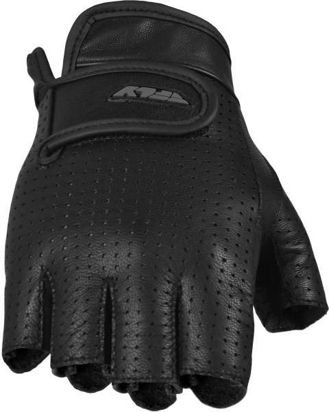 FLY RACING - HALF-N-HALF FINGERLESS PERFORATED LEATHER GLOVES 2X - Image 1