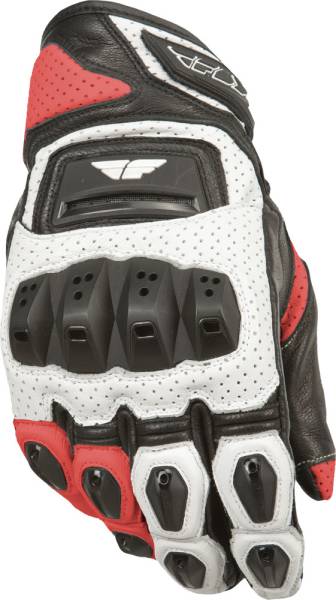 FLY RACING - FL2-S GLOVES WHITE/RED L - Image 1