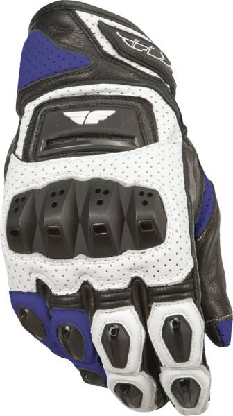 FLY RACING - FL2-S GLOVES WHITE/BLUE 2X - Image 1