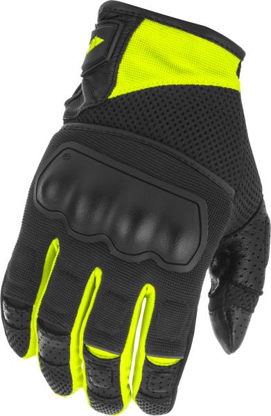 FLY RACING - COOLPRO FORCE GLOVES BLACK/HI-VIS 2X - Image 1