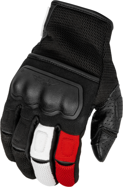 FLY RACING - COOLPRO FORCE GLOVES BLACK/WHITE/RED 2X - Image 1