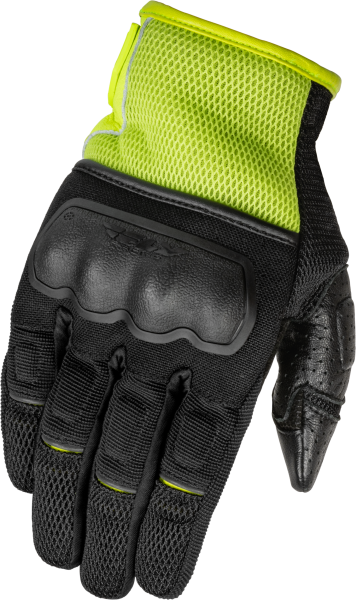 FLY RACING - COOLPRO FORCE GLOVES BLACK/HI-VIS 2X - Image 1