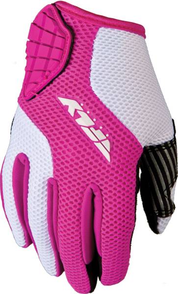 FLY RACING - LADIES COOLPRO GLOVE WHITE/PINK M - Image 1