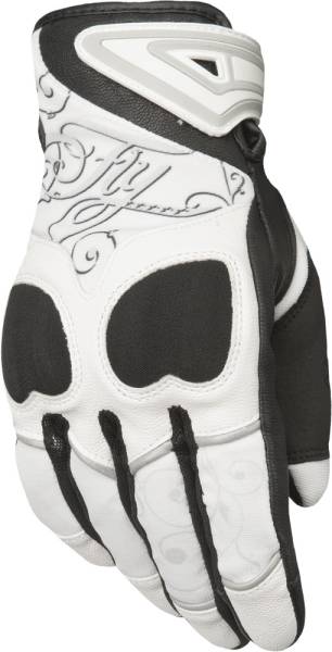 FLY RACING - WOMEN'S VENUS GLOVES WHITE/BLACK LG - Image 1