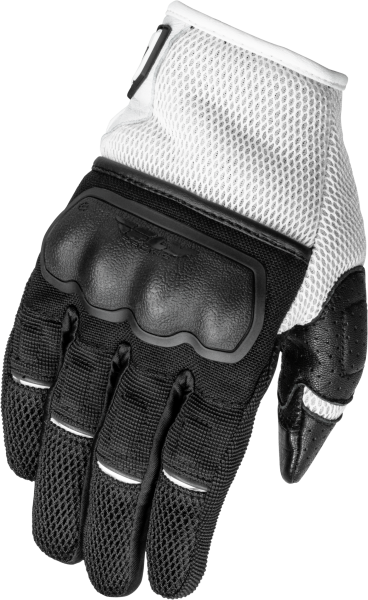 FLY RACING - WOMEN'S COOLPRO FORCE GLOVES BLACK/WHITE 2X - Image 1