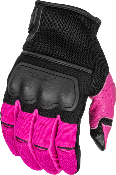 FLY RACING - WOMEN'S COOLPRO FORCE GLOVES BLACK/PINK 2X - Image 1