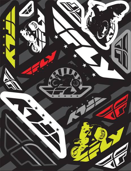 FLY RACING - STREET STICKER SHEET - Image 1