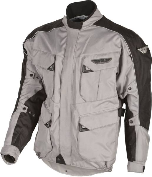 FLY RACING - TERRA TREK 3 JACKET SILVER/BLACK 2X - Image 1