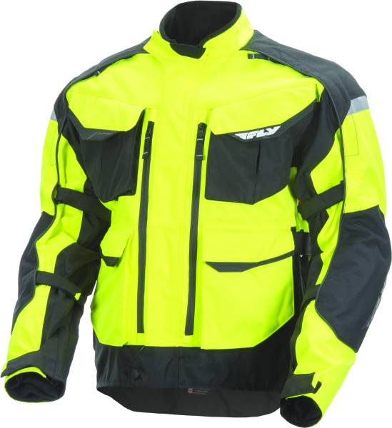 FLY RACING - TERRA TREK 4 JACKET HI-VIS/BLACK 2X - Image 1