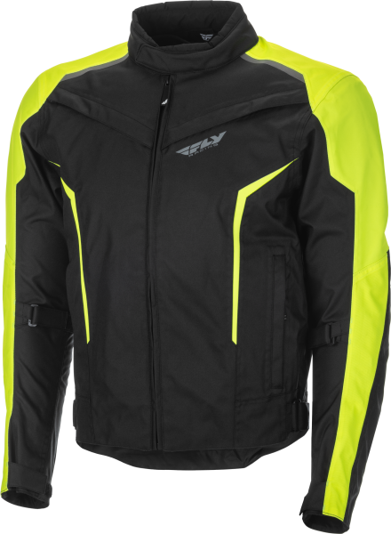 FLY RACING - LAUNCH JACKET BLACK/HI-VIS 2X - Image 1