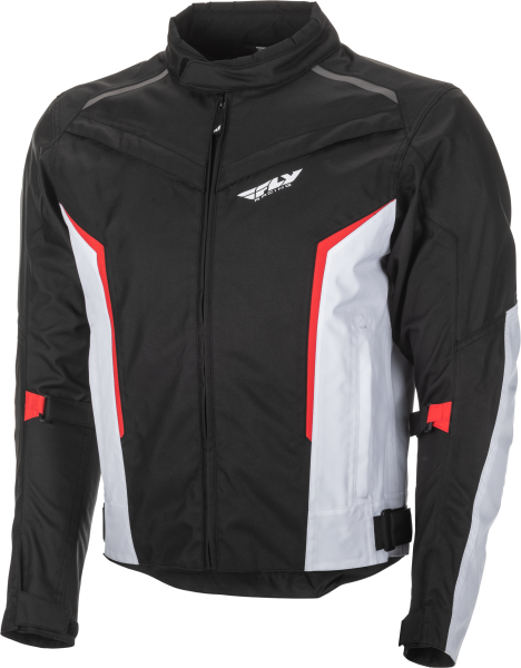 FLY RACING - LAUNCH JACKET BLACK/WHITE/RED 2X - Image 1