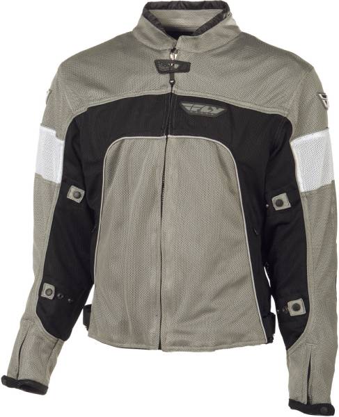 FLY RACING - COOLPRO II MESH JACKET SILVER/BLACK 2X - Image 1