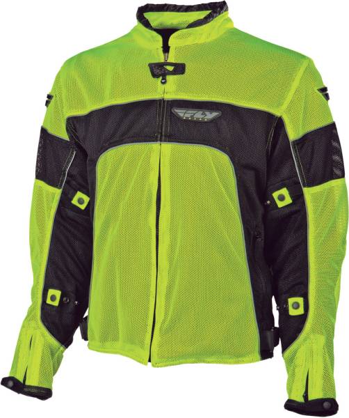 FLY RACING - COOLPRO II MESH JACKET FLO. YELLOW/BLACK 2X - Image 1