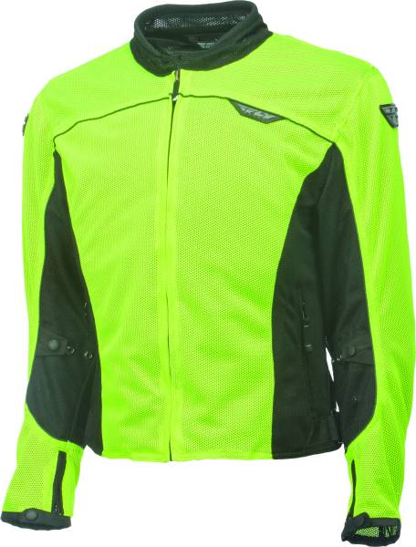 FLY RACING - FLUX AIR MESH JACKET HI-VIS YELLOW/BLACK 2X - Image 1