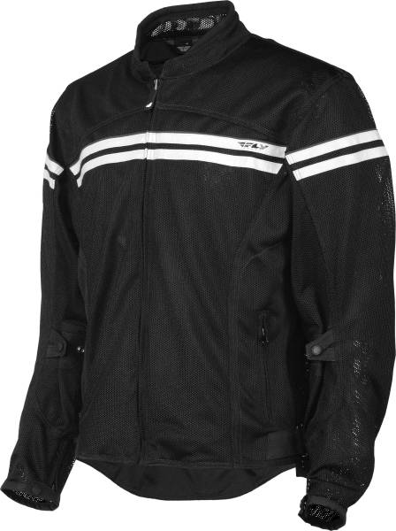 FLY RACING - FLUX AIR MESH JACKET BLACK/CREAM 2X - Image 1