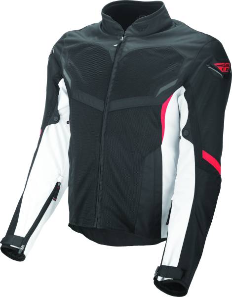 FLY RACING - AIRRAID MESH JACKET WHITE/BLACK/RED 2X - Image 1