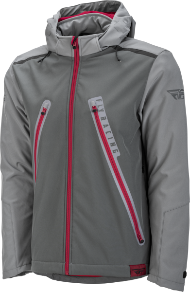 FLY RACING - CARBYNE JACKET GREY/RED 2X - Image 1