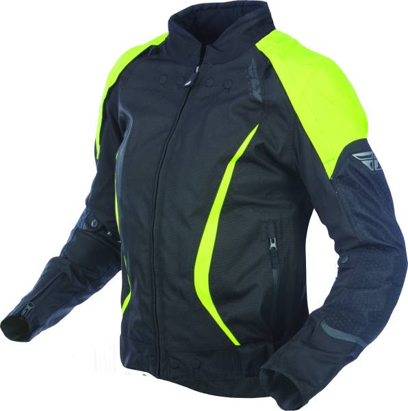 FLY RACING - WOMEN'S BUTANE JACKET BLACK/YELLOW 2X - Image 1