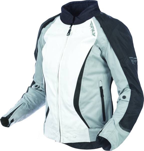 FLY RACING - WOMEN'S BUTANE JACKET BLACK/WHITE 2X - Image 1