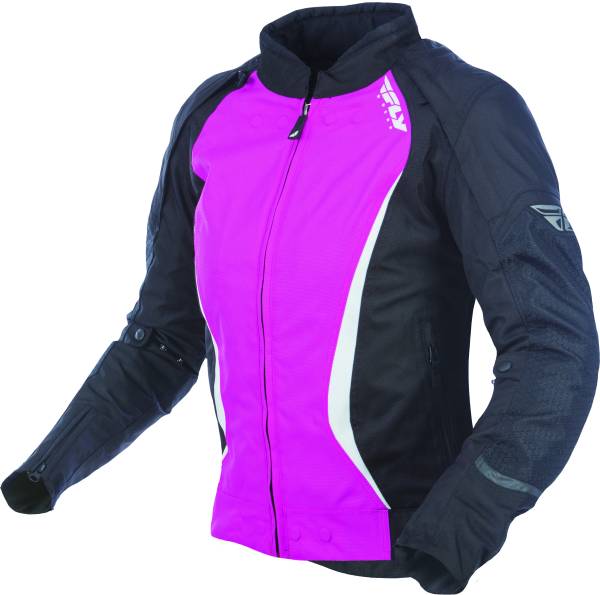 FLY RACING - WOMEN'S BUTANE JACKET BLACK/PINK 2X - Image 1