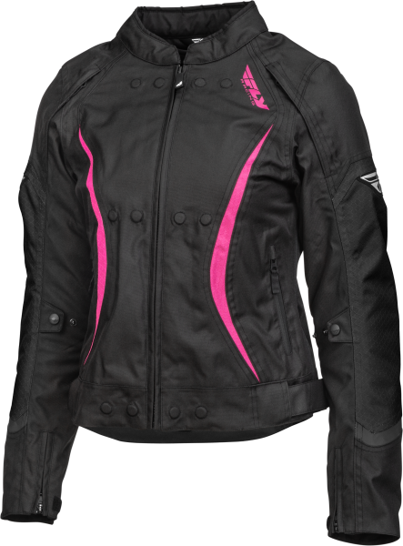 FLY RACING - WOMEN'S BUTANE JACKET BLACK/PINK 2X - Image 1