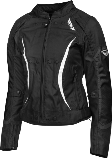 FLY RACING - WOMEN'S BUTANE JACKET BLACK/WHITE 2X - Image 1