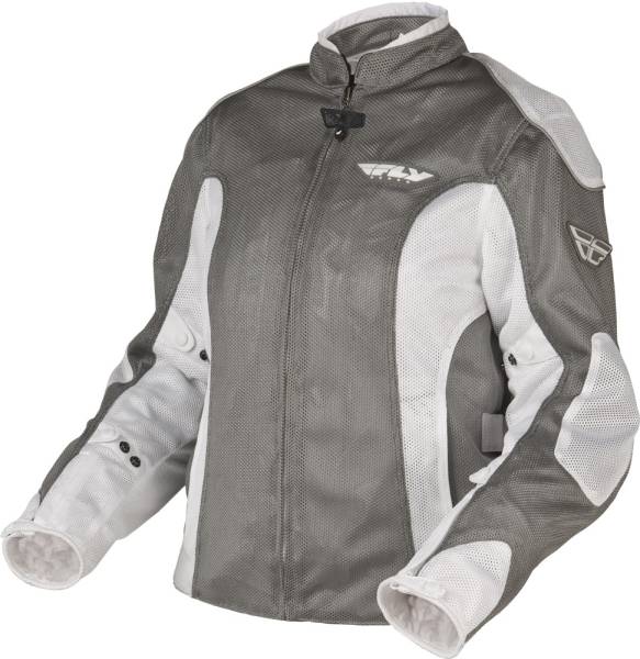 FLY RACING - LADIES COOLPRO II MESH JACKET WHITE +1 - Image 1