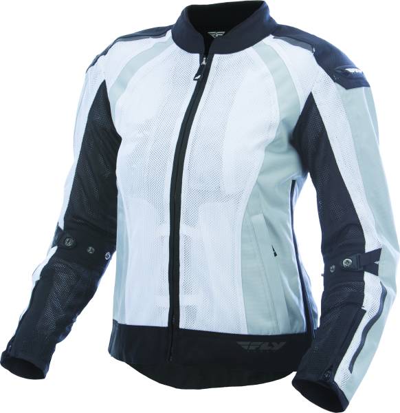 FLY RACING - WOMEN'S COOLPRO MESH JACKET WHITE/BLACK 2X - Image 1