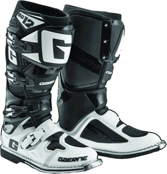 GAERNE - SG-12 BOOTS BLACK/WHITE SZ 07 - Image 1