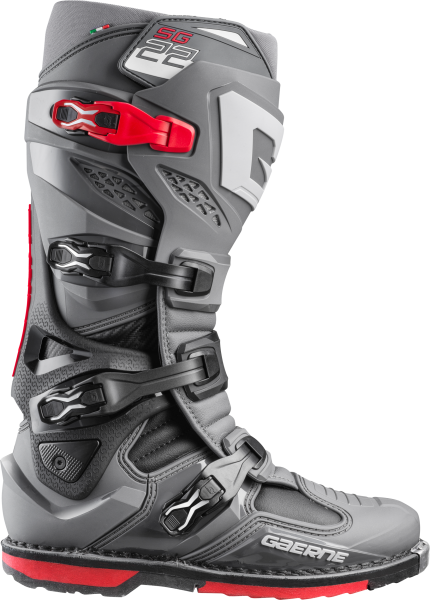 GAERNE - SG-22 BOOTS ANTHRACITE/BLACK/RED SZ 07 - Image 1