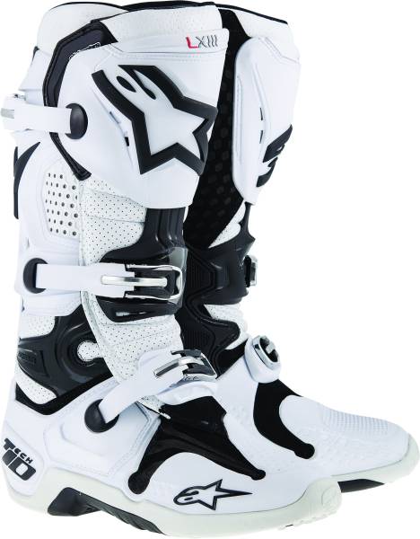 ALPINESTARS - TECH 10 BOOTS WHITE VENTED SZ 07 - Image 1