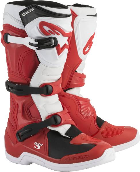 ALPINESTARS - TECH 3 BOOTS RED/WHITE SZ 05 - Image 1