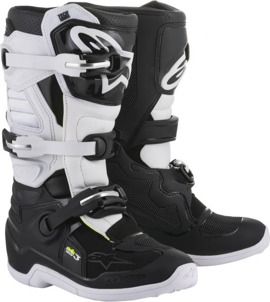 ALPINESTARS - TECH 3 STELLA BOOTS BLACK/WHITE SZ 06 - Image 1