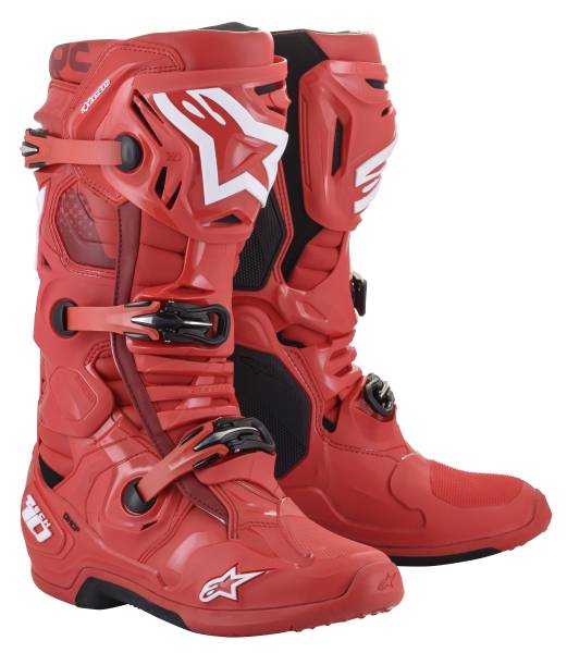 ALPINESTARS - TECH 10 BOOTS RED SZ 07 - Image 1