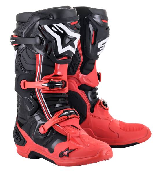 ALPINESTARS - TECH 10 BOOTS ACUMEN LE RED/BLACK/WHITE SZ 8 - Image 1