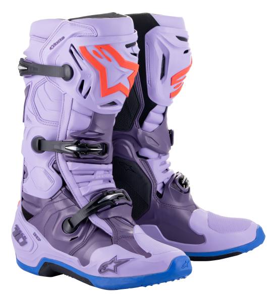 ALPINESTARS - TECH 10 LE LASER 23 BOOTS VIOLET/LAVENDER 8 - Image 1